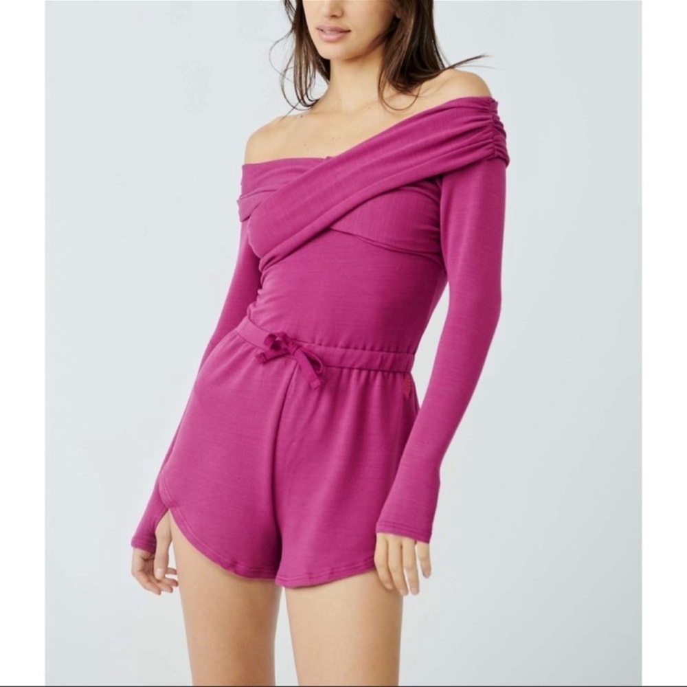 Free People Movement Love Spell Knit Romper NWT One Piece Jumpsuit - Picture 3 of 7